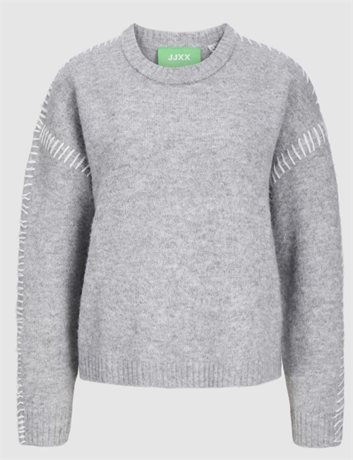 JJXX JXITZEL CREW NECK KNIT GREY MELANGE